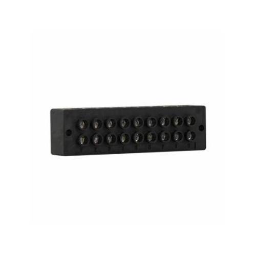 Bussmann 14004-9 9-Pole Dead Front Enclosed Power Terminal Block, 600 VAC/VDC, 90 A, 14 to 4 AWG, 8 AWG Wire, Black