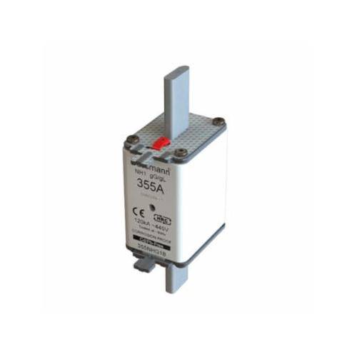Bussmann 355NHG1B Size 1 Dual Indicator Low Voltage NH Fuse Link, 440 V, 355 A, For Use With Class C/gG/gL Fuse, Ceramic