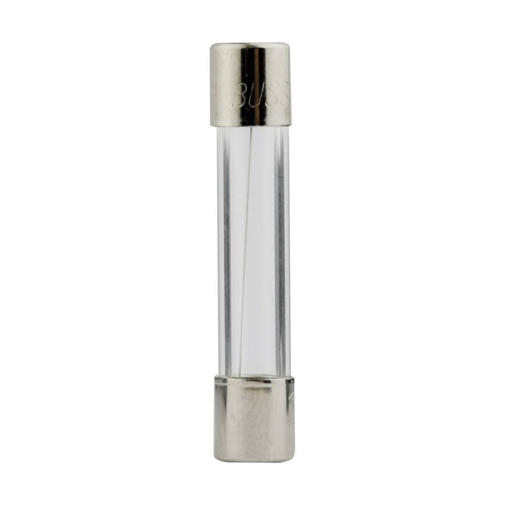 Bussmann AGC-15/100-R Small Dimension Fast Acting Fuse With Nickel Plated Brass End Caps, 15/100 A, 250 VAC, 35 A, 10 kA Interrupt, Cylindrical Body