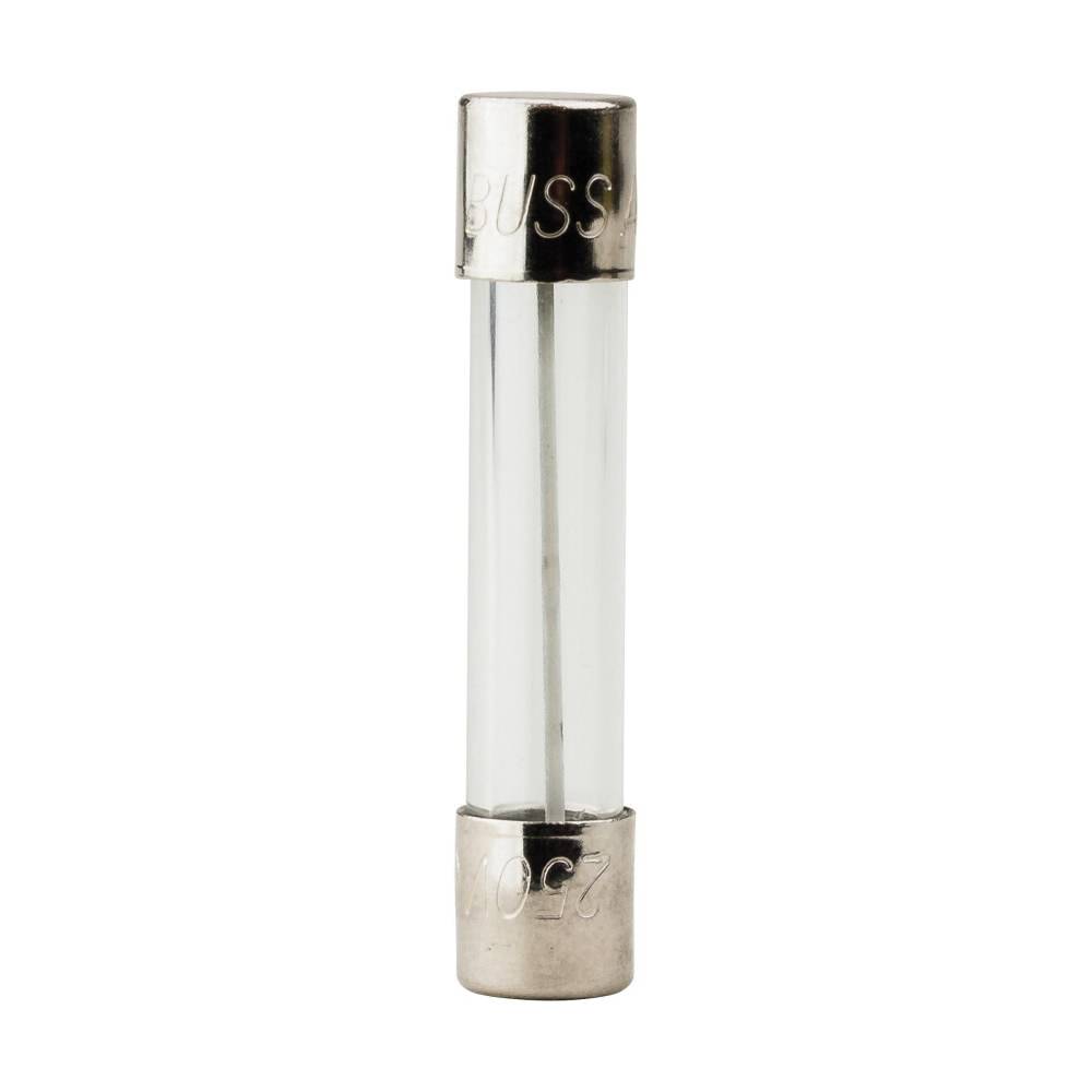 Bussmann AGC-9-R Small Dimension Fast Acting Fuse With Nickel Plated Brass End Caps, 9 A, 250 VAC, 200 A, 10 kA Interrupt, Cylindrical Body