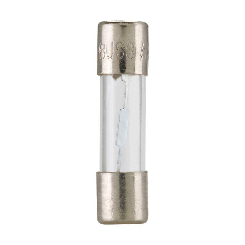 Bussmann AGX-1/10 Small Dimension Fast Acting Fuse With Nickel Plated Brass End Caps, 1/10 A, 250 VAC, 35 A, 10 kA Interrupt, Cylindrical Body