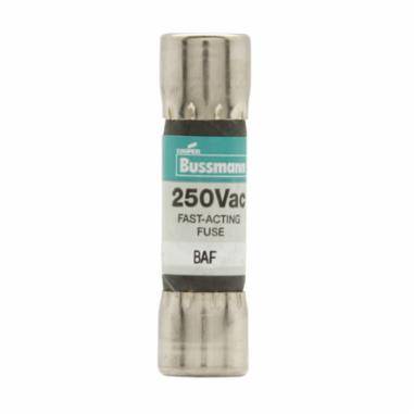 Bussmann BAF-2 Fast Acting Low Voltage Supplemental Fuse, 2 A, 250 VAC, 100 A Interrupt, Class: Supplemental, Cartridge Body