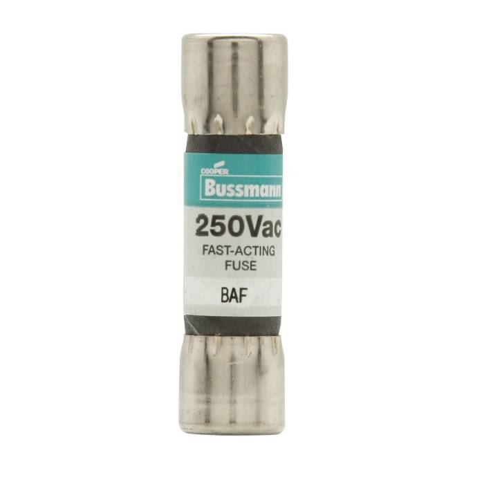 Bussmann BAF-2 Fast Acting Low Voltage Supplemental Fuse, 2 A, 250 VAC, 100 A Interrupt, Class: Supplemental, Cartridge Body