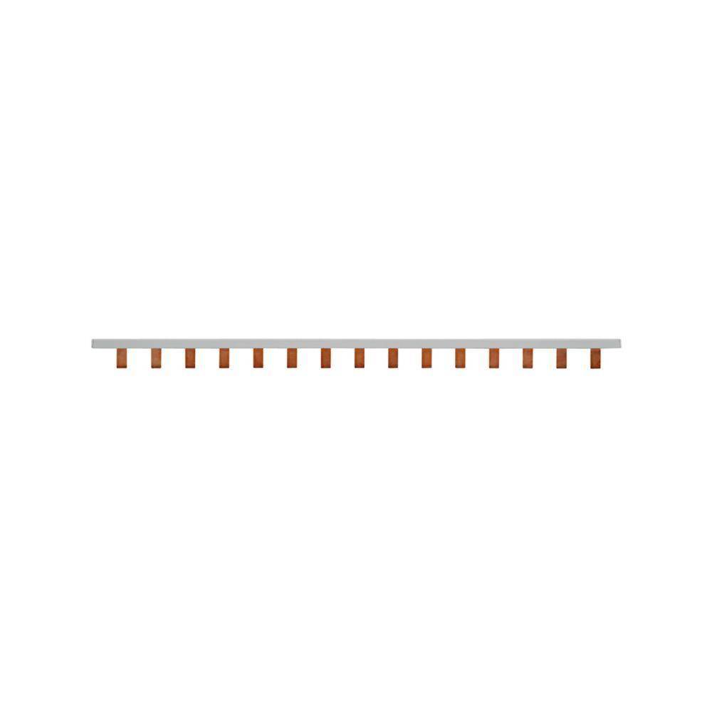 EATON BB1P100M57 1-Phase 57-Pin Cuttable Modular Combination Busbar, For Use With PV Series Class J/CC/Supplemental Non-Indicating Fuse, 100 VDC, 100 A
