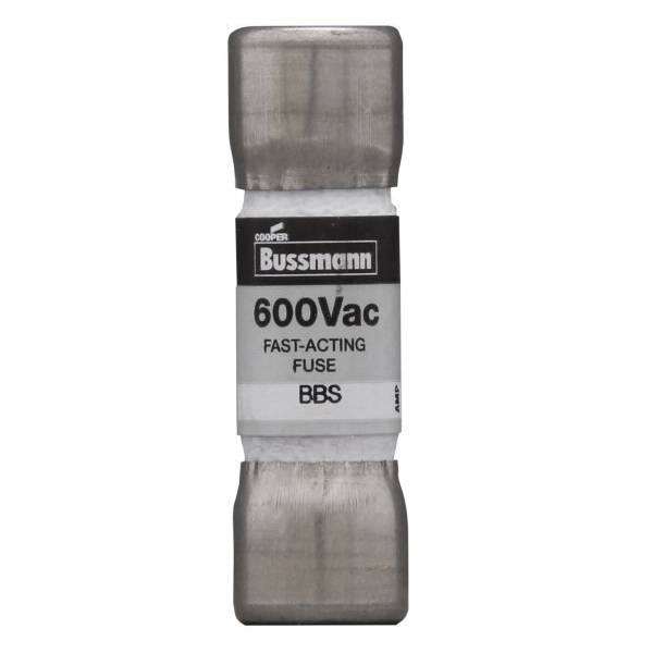 Bussmann BBS-5 Fast Acting Midget Fuse, 5 A, 600 VAC, 10000 A Interrupt, Class: Supplemental, Cartridge Body