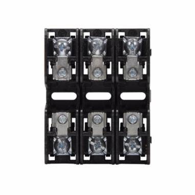 Edison BCM603-3P Modular Fuse Block, 600 VAC, 30 A, 18 to 10 AWG Wire, 3 Poles
