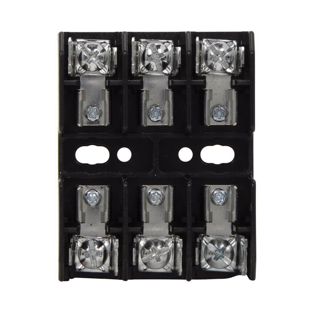 Edison BG3013PQ Open Style Fuse Block, 600 VAC/VDC, 15 A, Class: G, 18 to 10 AWG Wire, 3 Poles