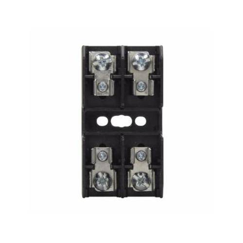 Edison BG3032P Open Fuse Block With Pressure Plate, 480 V, 30 A, 18 to 10 AWG Cu Wire, 2 Poles