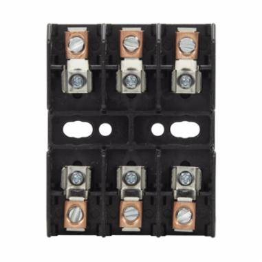 Edison BG3033B Open Style Fuse Block, 480 VAC/VDC, 25 to 30 A, Class: G, 14 to 6 AWG Wire, 3 Poles