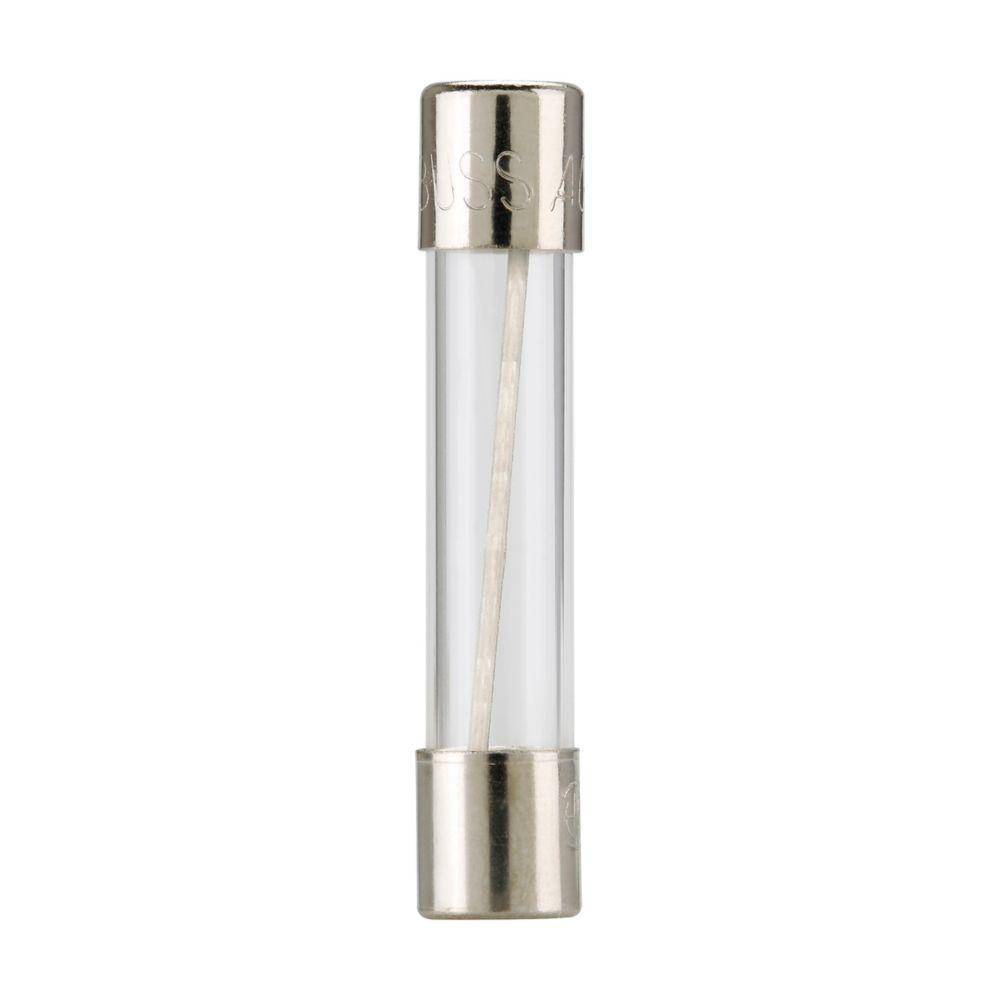 Bussmann AGC-8/10-R Small Dimension Fast Acting Fuse With Nickel Plated Brass End Caps, 8/10 A, 250 VAC, 35 A, 10 kA Interrupt, Cylindrical Body