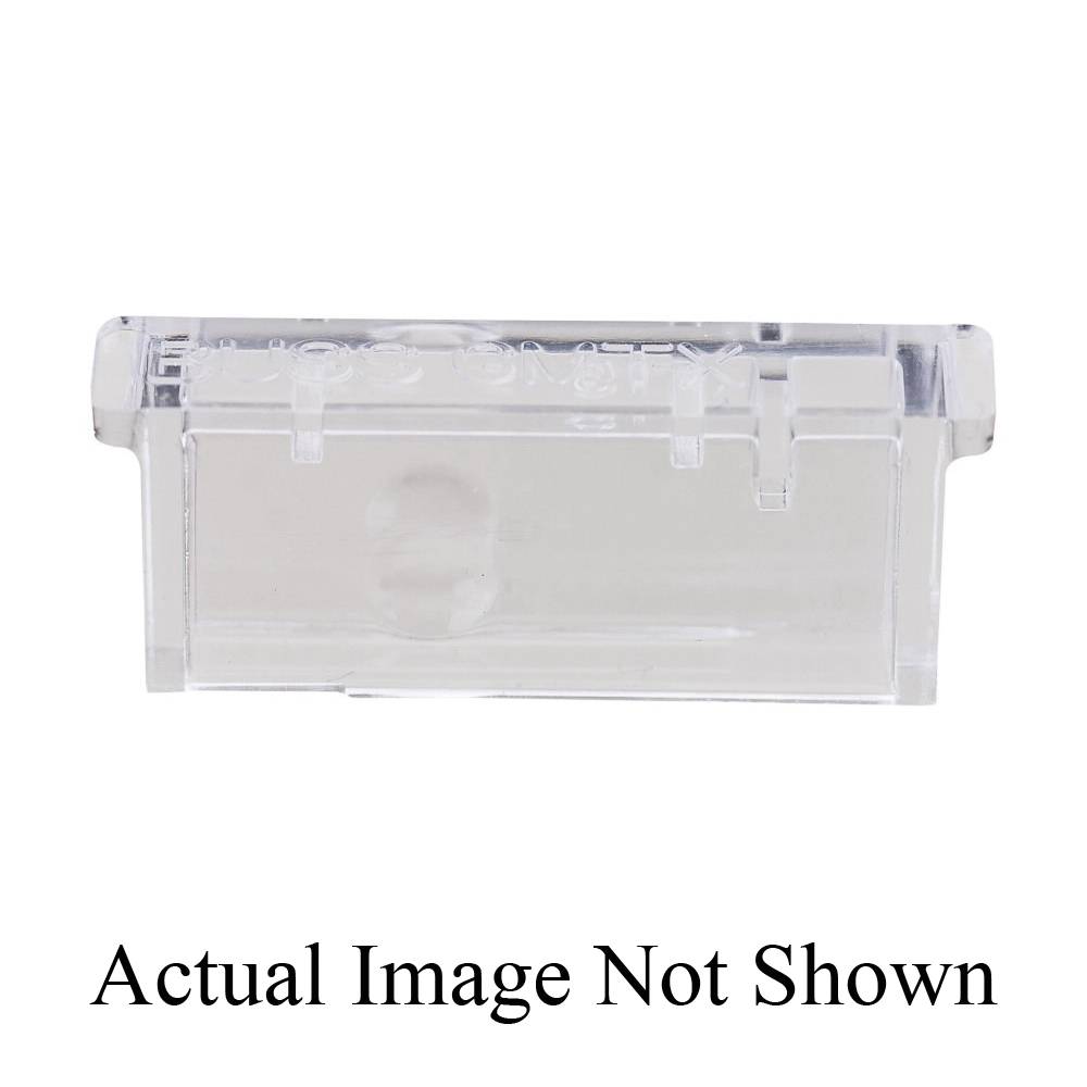 Bussmann BK/GMT-X Fast Acting Fuse Cover, 0.18 to 15 A, 125 VAC/60 VDC, For Use With Fast Acting Indicating Fuse, Thermoplastic, Clear