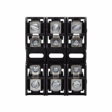 Edison BMM603-3C Modular Midget Fuse Block With Wire Connector, 600 VAC, 30 A, 14 to 2 AWG, 8 to 2 AWG Wire, 3 Poles