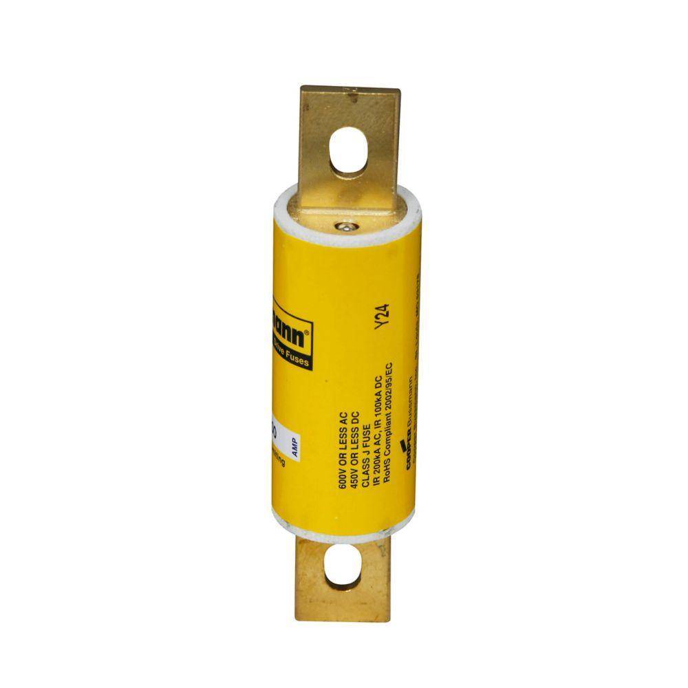Bussmann DFJ-90 Current Limiting High Speed Fuse, 90 A, 600 VAC/450 VDC, 100/200 kA Interrupt, J Class, Cartridge Body