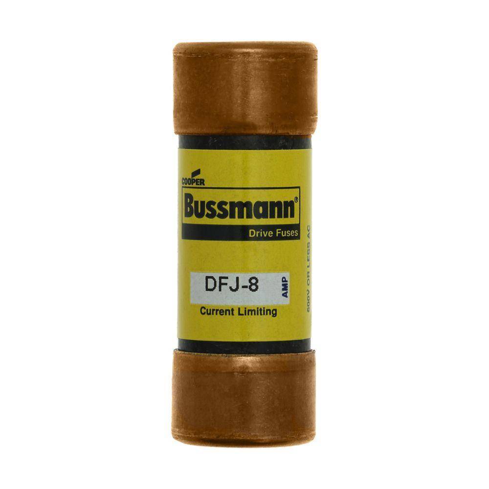 Bussmann DFJ-90 Current Limiting High Speed Fuse, 90 A, 600 VAC/450 VDC, 100/200 kA Interrupt, J Class, Cartridge Body