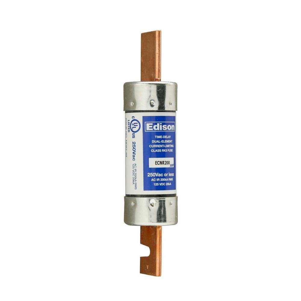 Edison ECNR110 ECNR Current Limiting Time Delay Fuse, 110 A, 250 VAC/125 VDC, 200 kAIC Interrupt, Class: RK5, Cylindrical Body