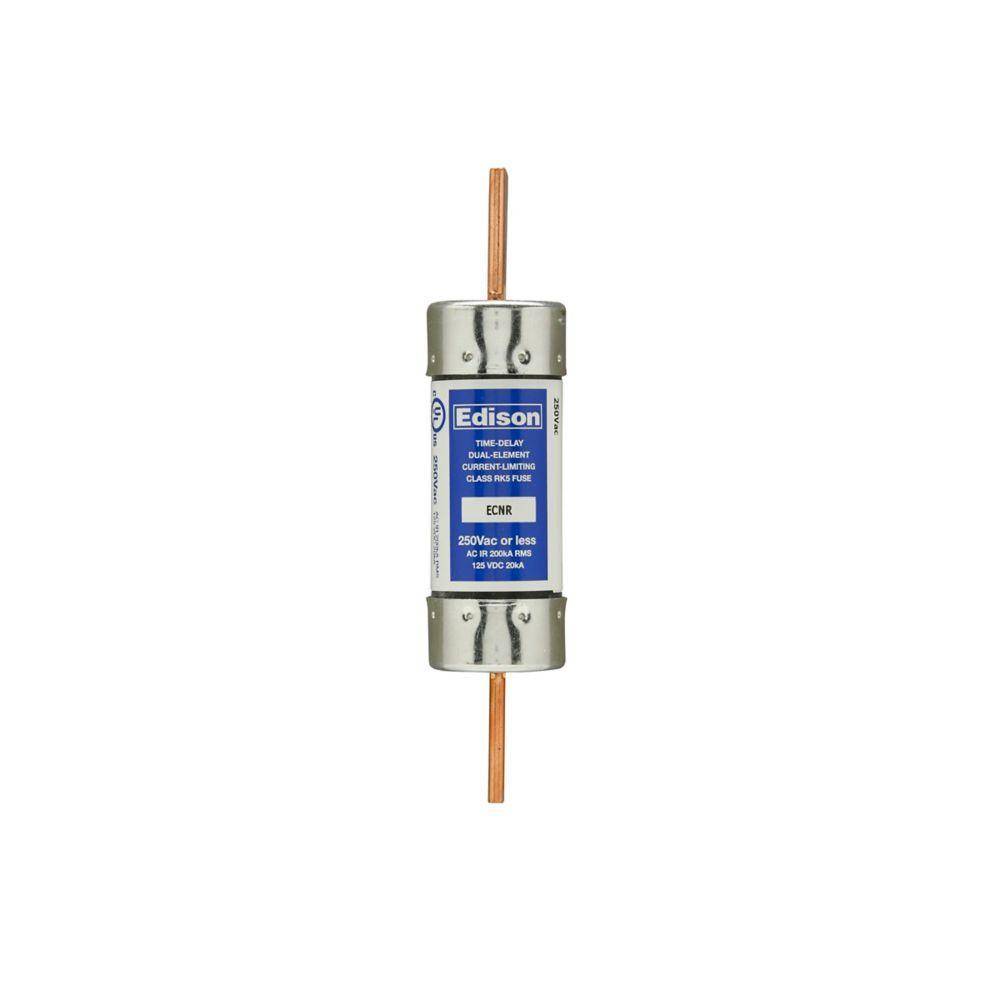 Edison ECNR110 ECNR Current Limiting Time Delay Fuse, 110 A, 250 VAC/125 VDC, 200 kAIC Interrupt, Class: RK5, Cylindrical Body