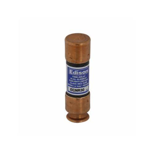 Bussmann ECNR12 Current Limiting Time Delay Fuse, 12 A, 250 VAC/125 VDC, 200 kA Interrupt, RK5 Class, Cartridge Body