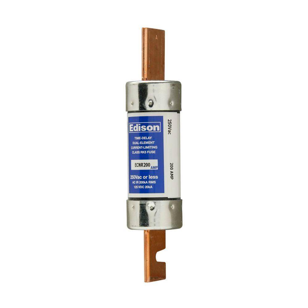 Bussmann Edison ECNR175 Current Limiting Time Delay Fuse, 175 A, 250 VAC/125 VDC, 200 kAIC Interrupt, RK5 Class