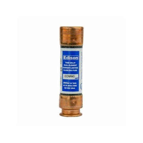 Bussmann Edison ECNR45 Current Limiting Time Delay Fuse, 45 A, 250 VAC/125 VDC, 200 kAIC Interrupt, RK5 Class