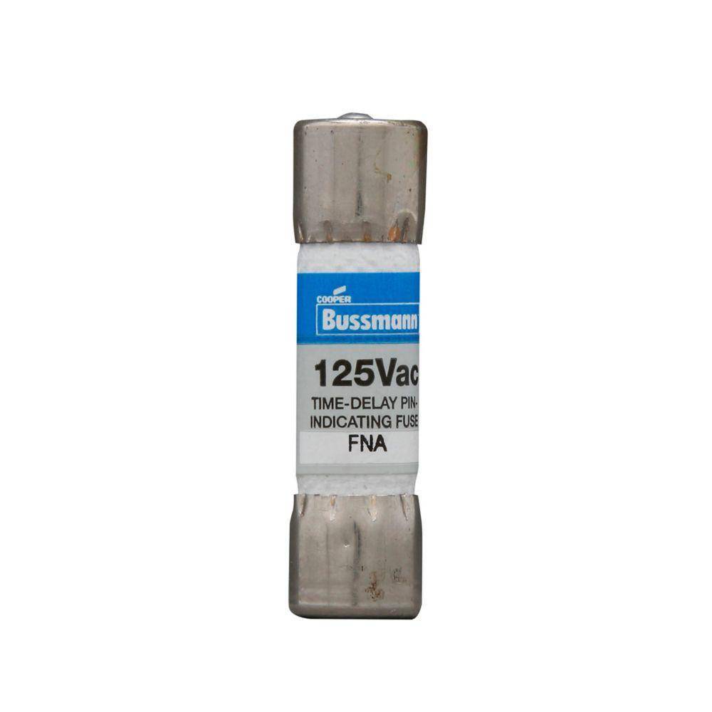 Bussmann Fusetron™ FNA-10 Supplemental Time Delay Fuse, 10 A, 125 VAC, 10000 A Interrupt, Class: Supplemental, Cartridge Body