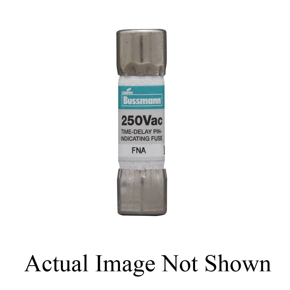 Bussmann Fusetron™ FNA-1-1/8 Supplemental Time Delay Fuse, 1.125 A, 125 VAC, 10000 A Interrupt, Class: Supplemental, Cartridge Body