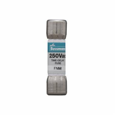 Bussmann Fusetron™ FNM-1/10 Low Voltage Supplemental Time Delay Midget Fuse, 1/10 A, 250 VAC, 35 A Interrupt, Class: Supplemental, Cartridge Body