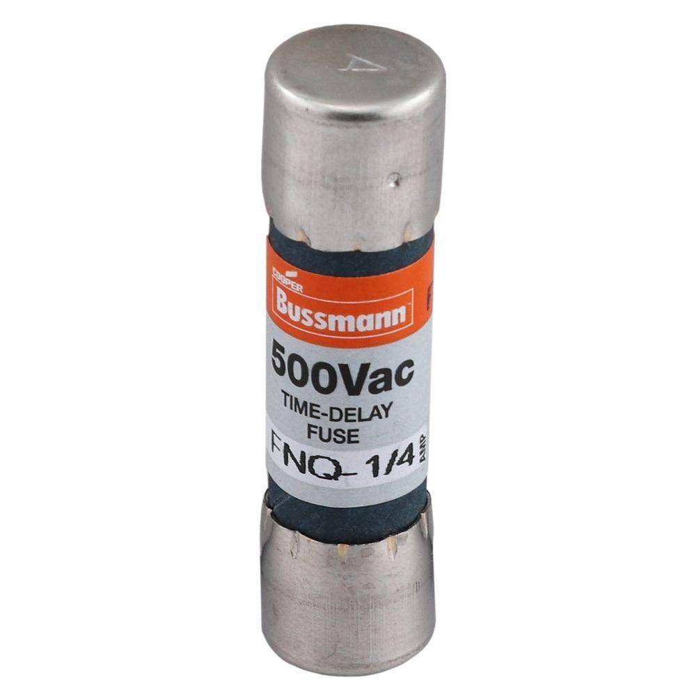 Bussmann Tron® FNQ-1/4 Low Voltage Supplemental Time Delay Midget Fuse, 1/4 A, 500 VAC, 10000 A Interrupt, Class: Supplemental, Cartridge Body