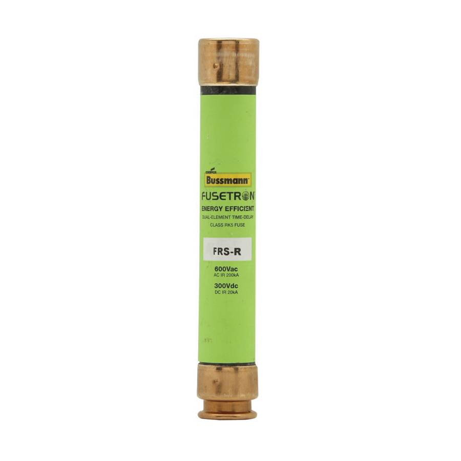 Bussmann Fusetron™ FRS-R-1-4/10 Current Limiting Time Delay Fuse, 1.4 A, 600 VAC/300 VDC, 20/200 kA Interrupt, RK5 Class, Cylindrical Body