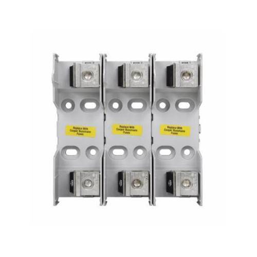 Edison HM25100-2CR HM250 Modular Fuse Block, 250 VAC, 100 A, H Class, 14 to 1/0 AWG Wire, 2 Poles