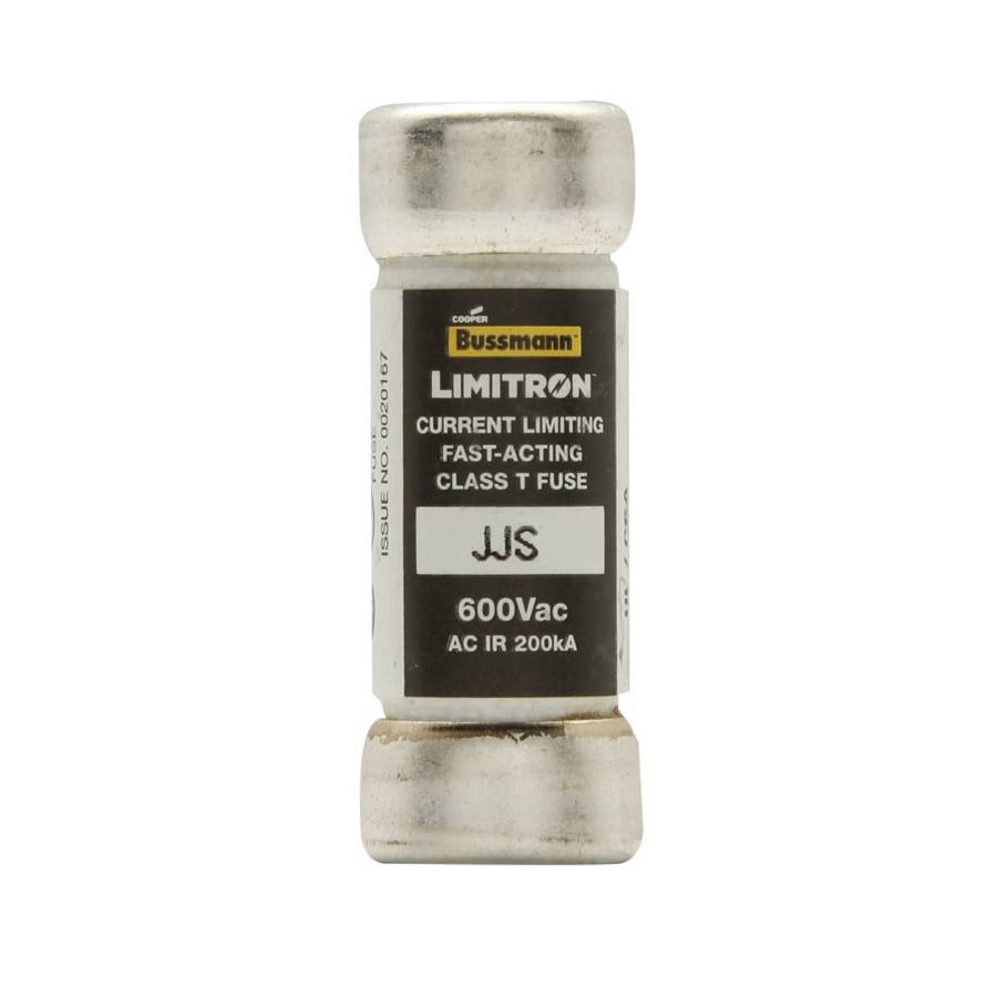 Bussmann Limitron™ Tron® JJS-10 Current Limiting Very Fast Acting Fuse, 10 A, 600 V, 200 kAIC Interrupt, T Class, Cylindrical Body