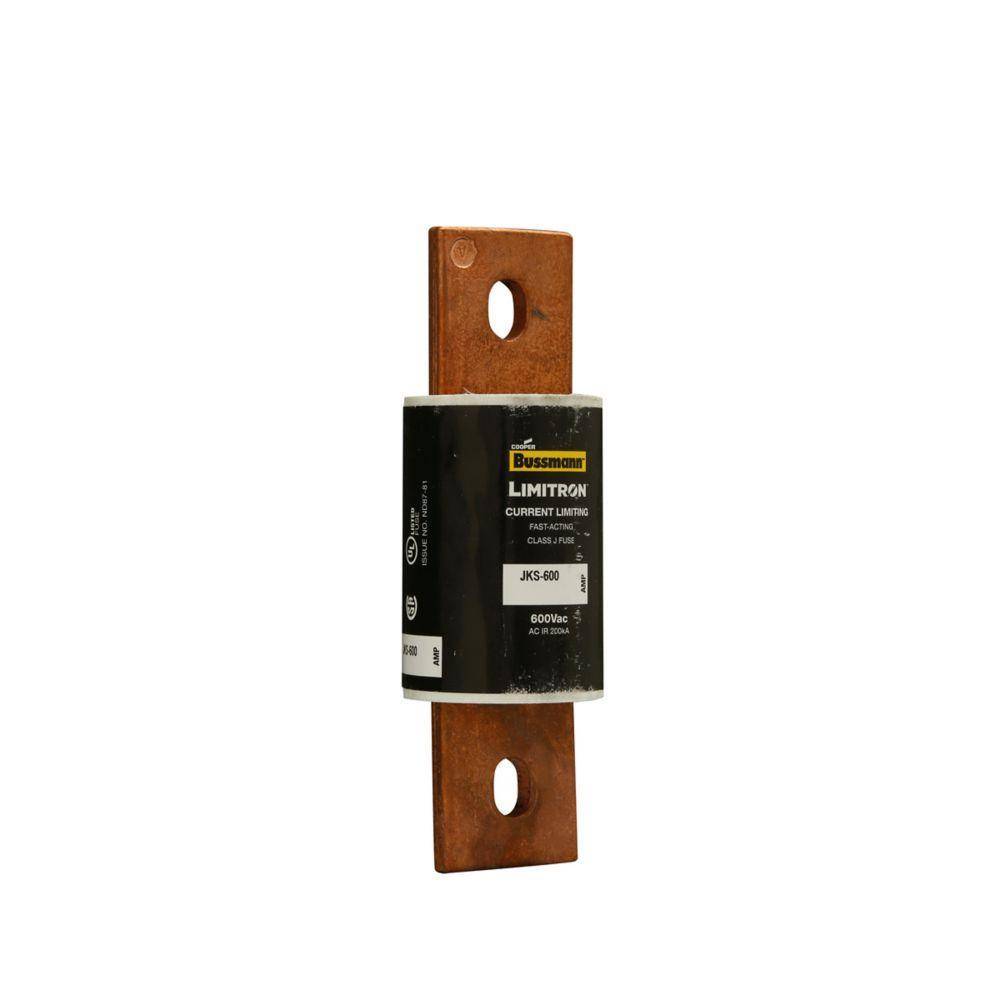 Bussmann Limitron™ JKS-500 Fast Acting Current Limiting Low Voltage Fuse, 500 A, 600 VAC, 200 kA Interrupt, J Class, Cartridge Body