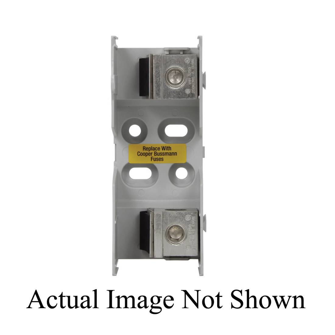 Edison JM60200-1CR JM600 Fuse Block, 600 VAC, 110 to 200 A, J Class, 6 AWG to 250 kcmil, 2 to 6 AWG Wire, 1 Pole