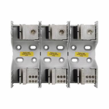Edison JM60400-3MW16 JM600 Fuse Block, 600 VAC, 225 to 400 A, J Class, 4 AWG to 600 kcmil Wire, 3 Poles