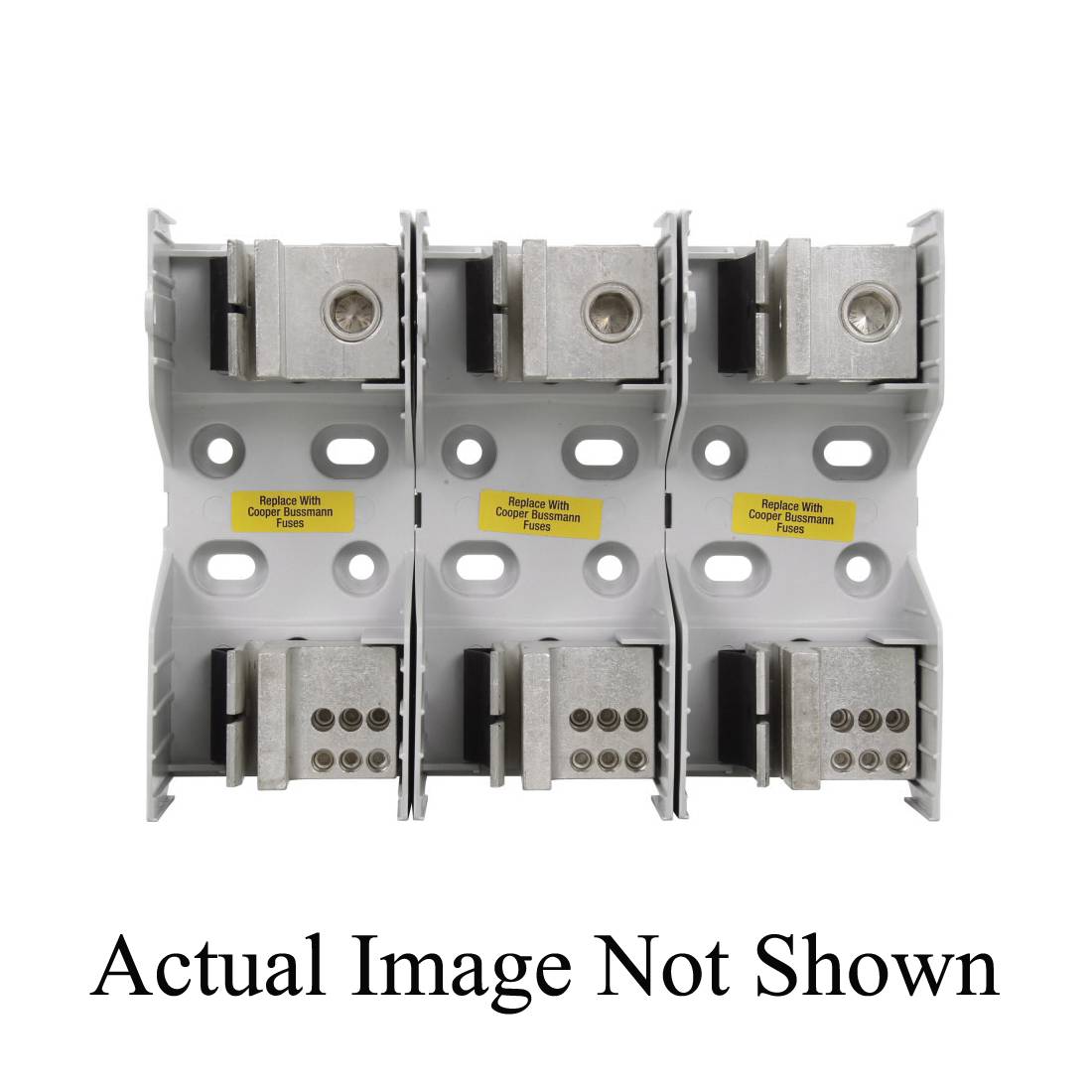 Edison JM60400-3MW16 JM600 Fuse Block, 600 VAC, 225 to 400 A, J Class, 4 AWG to 600 kcmil Wire, 3 Poles