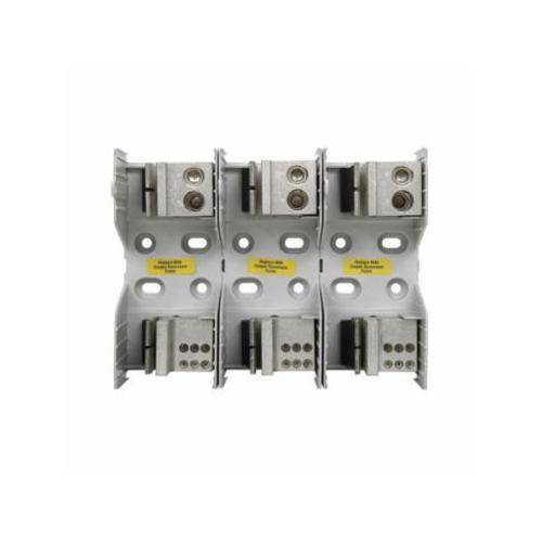 Edison JM60400-3MW22 Knife Blade Fuse Block, 600 VAC, 400 A, Class: J, 4 to 3/0 AWG Wire, 3 Poles