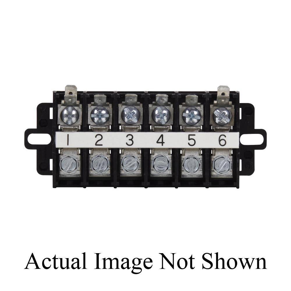 Bussmann KUH12A Marking Strip, 600 V, 60 A, 22 to 6 AWG Copper Wire, Black