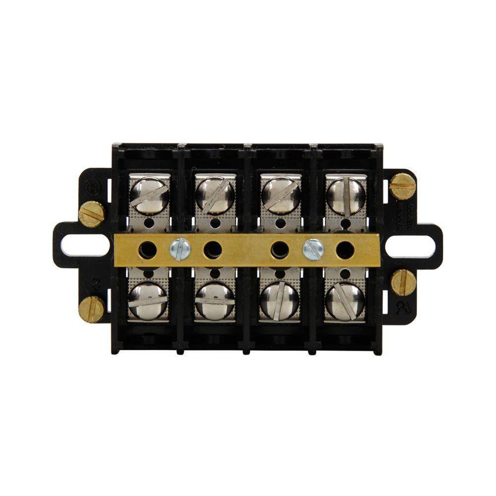 Bussmann KUSC4-BP Terminal Block Connector, 600 V, 60 A