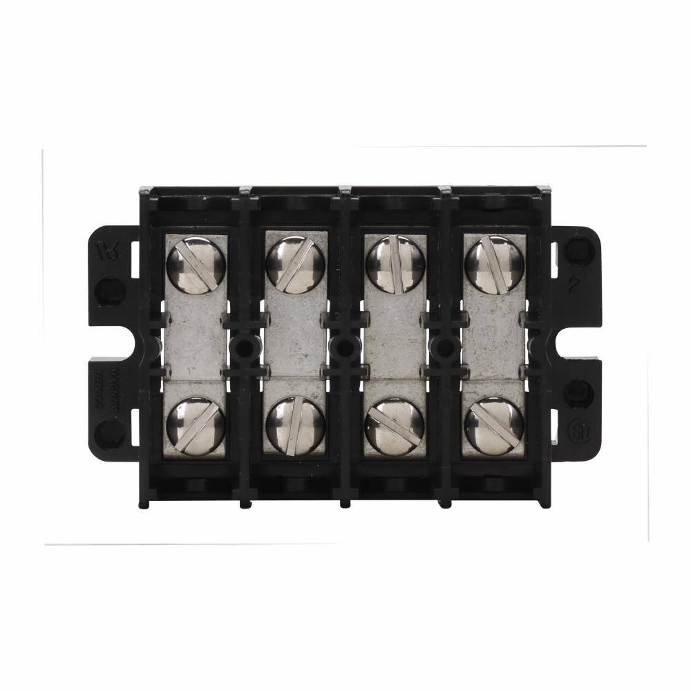 Bussmann KUXRL12-BP Short Block Terminal Block Strips and Barrier Block, 600 V, 60 A, Black
