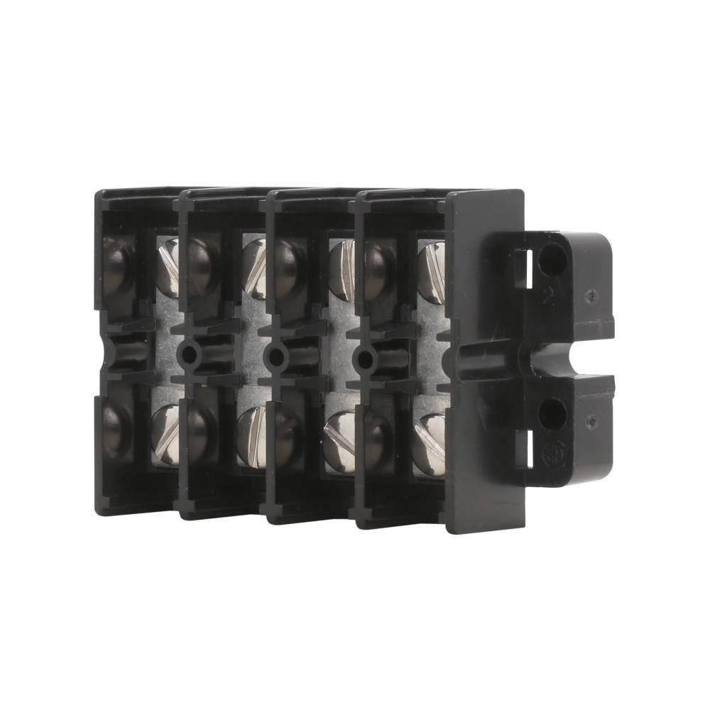 Bussmann KUXRL12-BP Short Block Terminal Block Strips and Barrier Block, 600 V, 60 A, Black