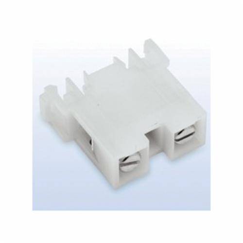 Bussmann NDN1-WH Feed-Through Terminal Block, 600 V, 90 A, 18 to 2 AWG Copper Wire, 1 Pole, DIN Rail/C-Rail/Surface Mount