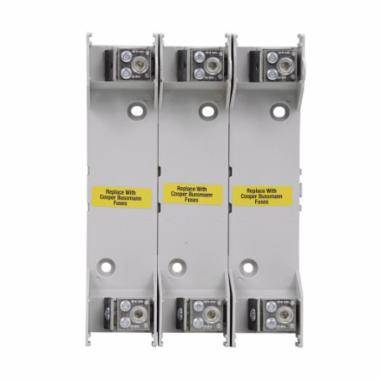 Edison RM60100-1CR RM600 Modular Knife Blade Fuse Block, 600 VAC, 100 A, R Class, 14 to 1/0 AWG Wire, 1 Pole