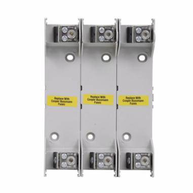 Edison RM60100-2CR RM600 Modular Knife Blade Fuse Block, 600 VAC, 100 A, R Class, 14 to 1/0 AWG Wire, 2 Poles