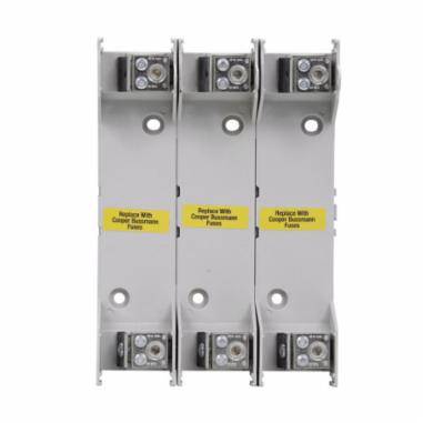 Edison RM60100-3CR RM600 Modular Knife Blade Fuse Block, 600 VAC, 100 A, R Class, 6 AWG to 250 kcmil Wire, 3 Poles