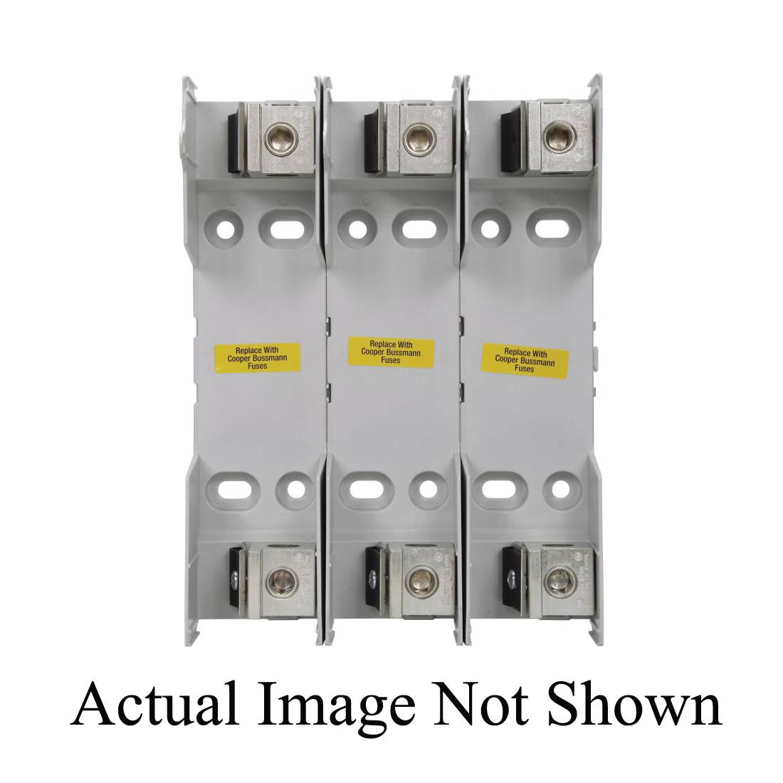 Edison RM60100-3CR RM600 Modular Knife Blade Fuse Block, 600 VAC, 100 A, R Class, 6 AWG to 250 kcmil Wire, 3 Poles