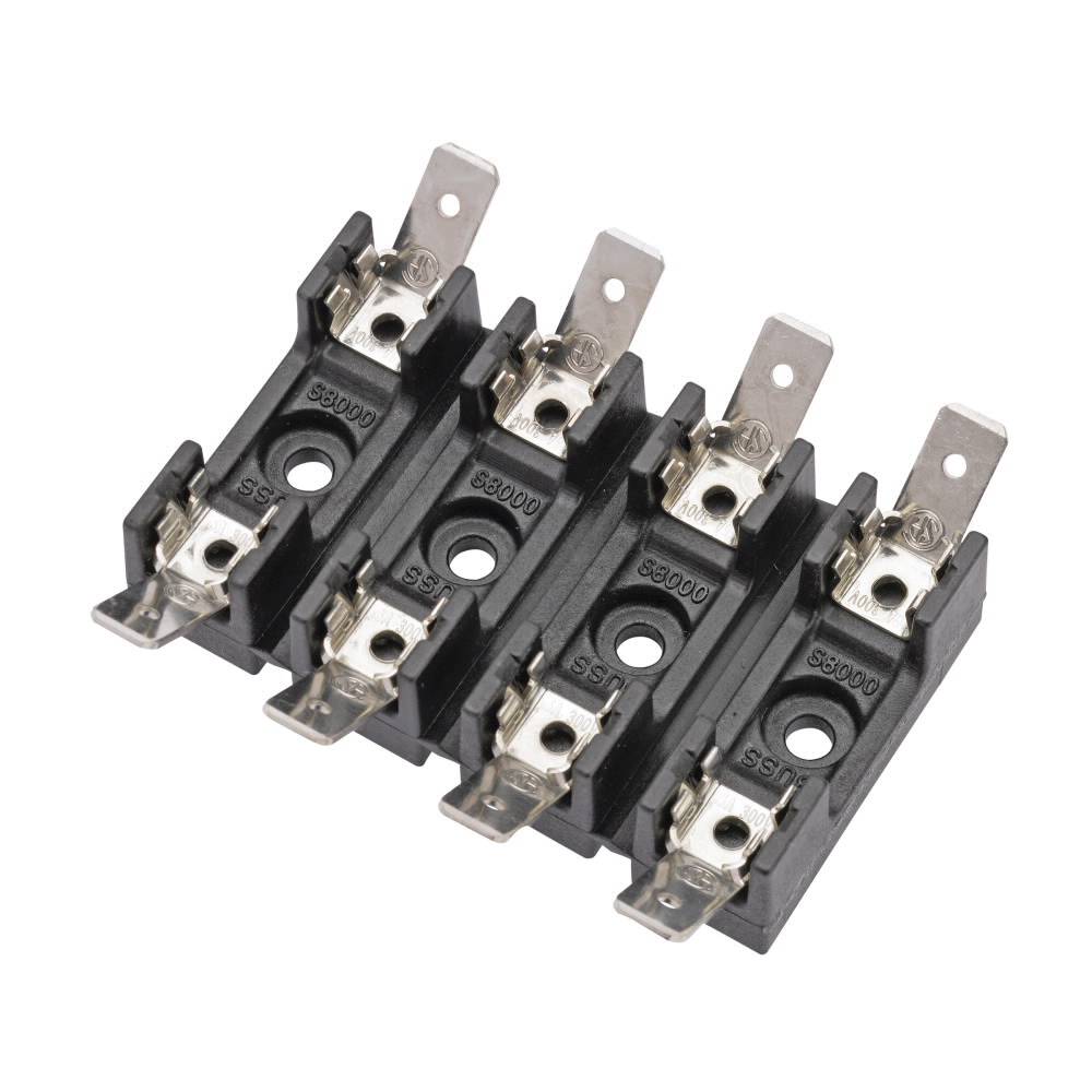 EATON S-8202-1 8000 Non-Indicating Fuse Block, 300 VAC/VDC, 16/20 A, 1 Poles