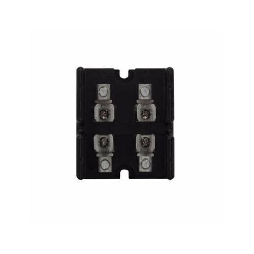 Edison T30030-2CR Open Style Fuse Block, 300 VAC/VDC, 1/2 to 30 A, T Class, 2 AWG Wire, 2 Poles