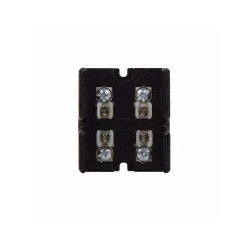 Edison T30030-2SR Open Style Fuse Block, 300 VAC/VDC, 1/2 to 30 A, T Class, 18 to 10 AWG Wire, 2 Poles