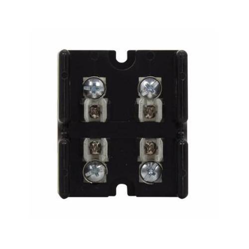 Edison T30030-4SR Open Fuse Block, 300 VAC/VDC, 30 A, Class: T, 10 AWG Cu Wire, 4 Poles