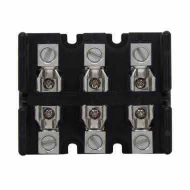 Edison T30060-3CR Open Style Fuse Block, 300 VAC/VDC, 31 to 60 A, T Class, 14 to 2 AWG Wire, 3 Poles