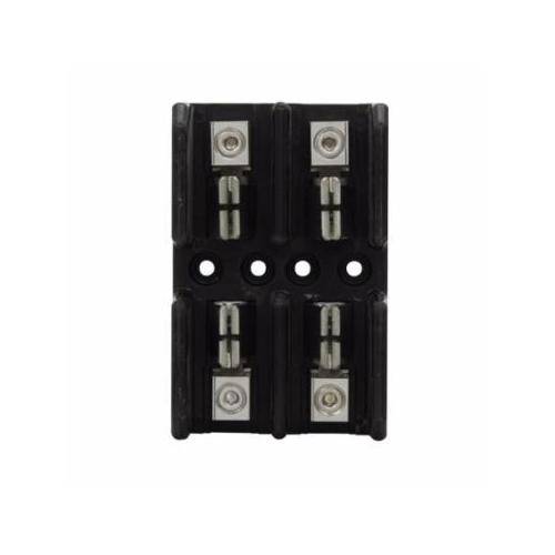Edison T30100-2CR T300 Open Style Fuse Block, 300 VAC/VDC, 61 to 100 A, T Class, 8 to 1/0 AWG Wire, 2 Poles